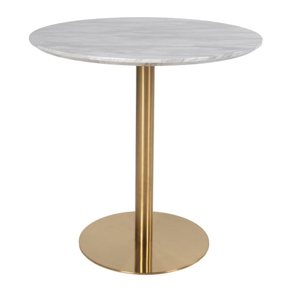 Apaļš ēdamgalds ar marmora imitācijas galda virsmu ø 90 cm Bolzano – House Nordic