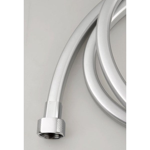 Sudraba krāsas plastmasas dušas šļūtene Quadroflex – Sapho-image-2