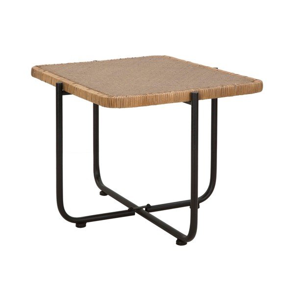 Melns/dabīga toņa rotangpalmas žurnālgaldiņš 55x75 cm Cebu – Mauro Ferretti-image-2