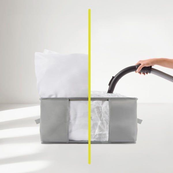 Vakuuma plastmasas drēbju uzglabāšanas kaste 40x40x25 cm – Homéa