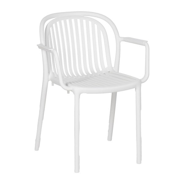Balts plastmasas pusdienu krēsls Alia – Ixia