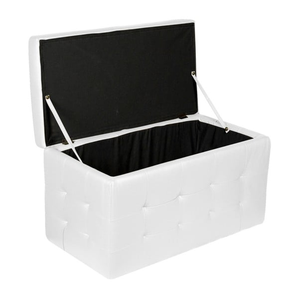 Balts taburete ar uzglabāšanas vietu Evergreen House Multi, 84 x 49 cm-image-4