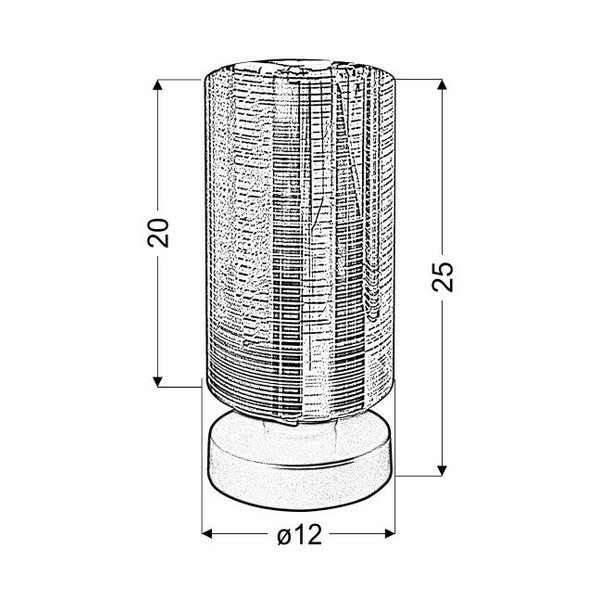 Melna/zelta krāsas galda lampa ar stikla abažūru (augstums 25 cm) Cox – Candellux Lighting-image-2