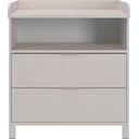 Krēmkrāsas bērnu kumode ar pārtinamo galdiņu 89x102x77 cm Alkmaar – Germania