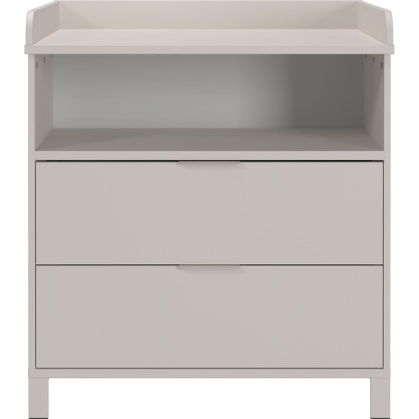 Krēmkrāsas bērnu kumode ar pārtinamo galdiņu 89x102x77 cm Alkmaar – Germania