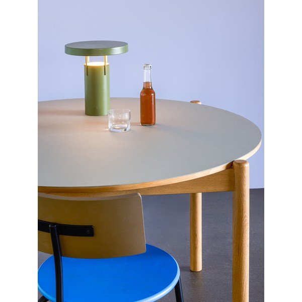 Ozola masīvkoka apaļš ēdamgalds ø 115 cm Oblique – Hübsch-image-1