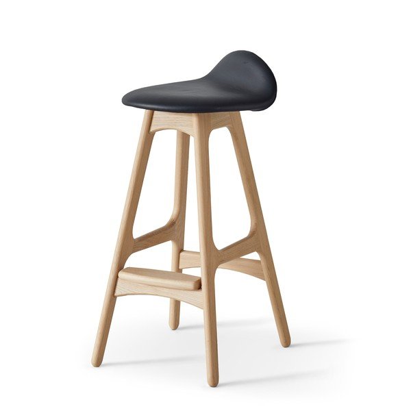 Ādas  grozāms bāra krēsls 79 cm Buck – Hammel Furniture-image-4