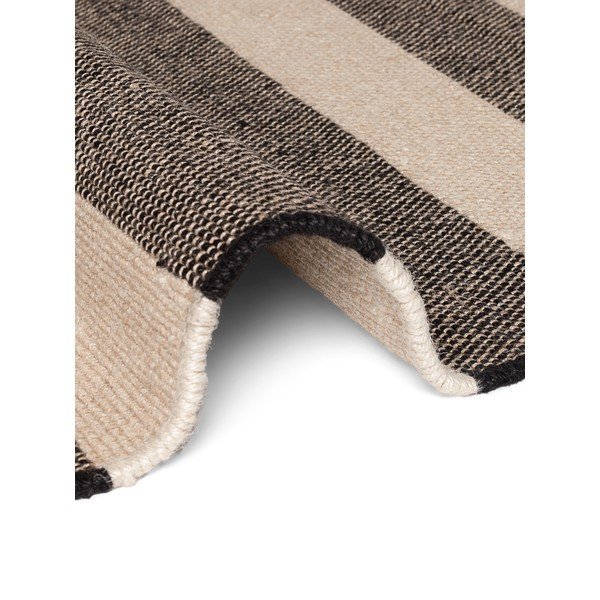 Melns/krēmkrāsas divpusējs/ar rokām darināts džutas celiņa paklājs 80x200 cm Playa – Hanse Home-image-3