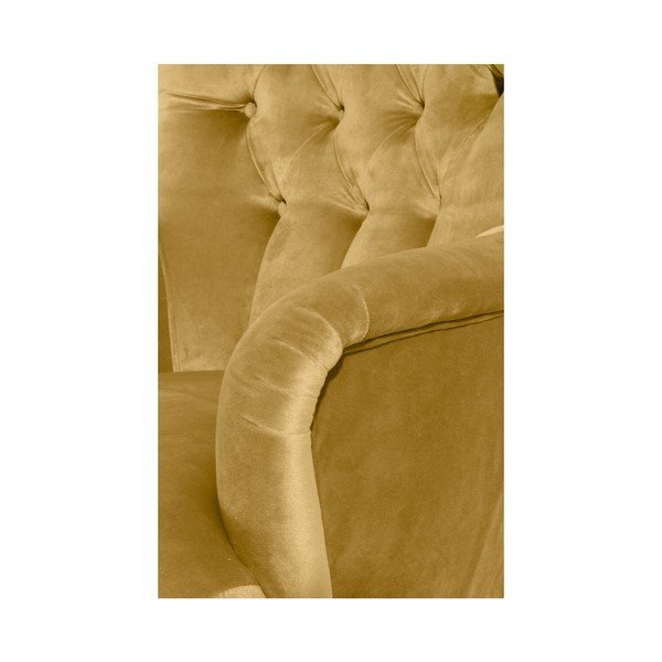 Dzeltens atzveltnes krēsls Max Winzer Brandon Suede-image-4