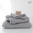 Gaiši pelēki dvieļi (3 gab.) Honeycomb – Linen Tales