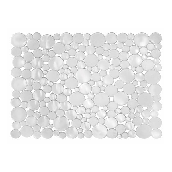 Caurspīdīgs izlietnes paklājs iDesign Blumz, 30,5 x 39,5 cm