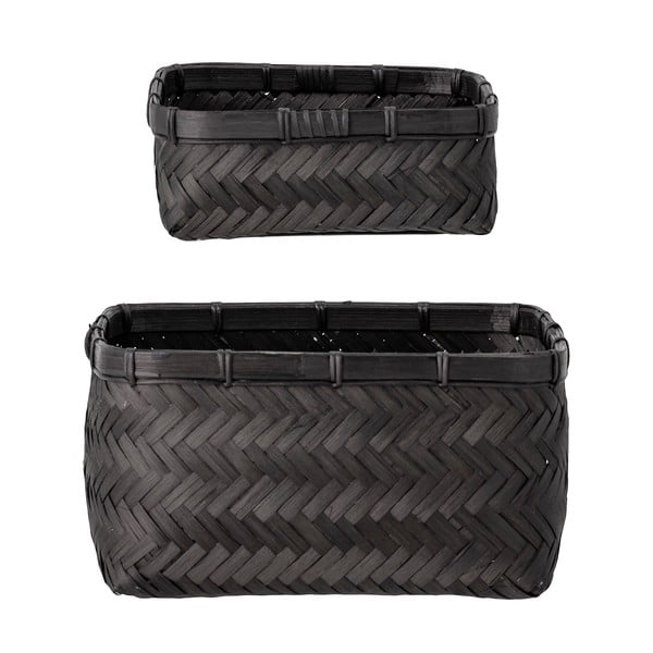 Bambusa uzglabāšanas grozi (2 gab.) 24x24x12 cm Donia – Bloomingville-image-2