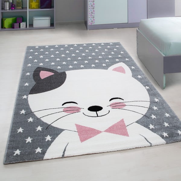 Rozā/pelēks bērnu paklājs 80x150 cm Kids – Ayyildiz Carpets-image-1