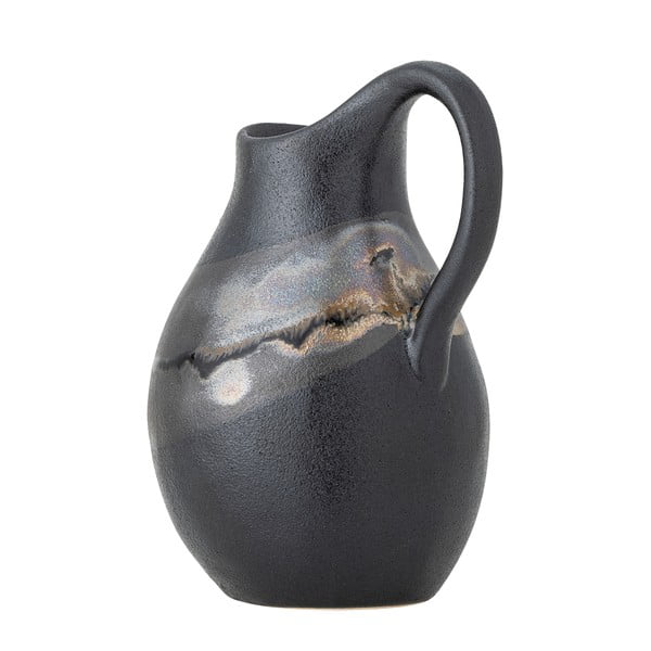 Tumši pelēka akmensmasas vāze (augstums 15 cm) Alvena – Bloomingville-image-2