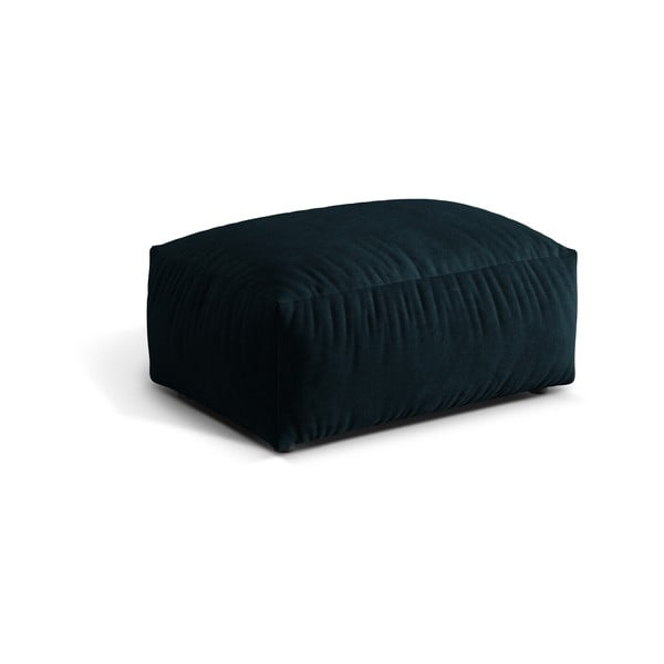 Tumši zils samta modulārais kāju soliņš Martina – Micadoni -image-1