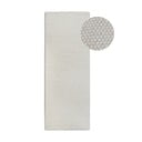 Krēmkrāsas ar rokām darināts celiņa paklājs no vilnas maisījuma 80x200 cm Pradesh Natural White – Elle Decoration