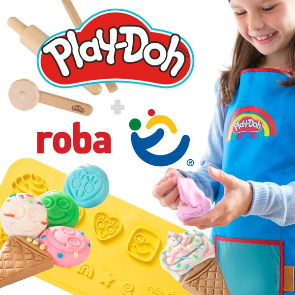 Bērnu galds 55x55 cm roba x Play-Doh Creative Craft  – Roba-image-4