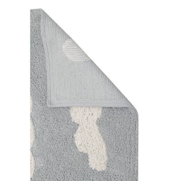 Pelēks mazgājams/ar rokām darināts bērnu paklājs no kokvilnas maisījuma 120x160 cm Clouds Grey – Lorena Canals-image-3