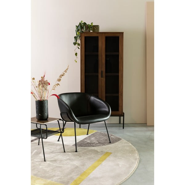 Dzeltens/pelēks paklājs Zuiver Hilton paklāj, ø 240 cm-image-1