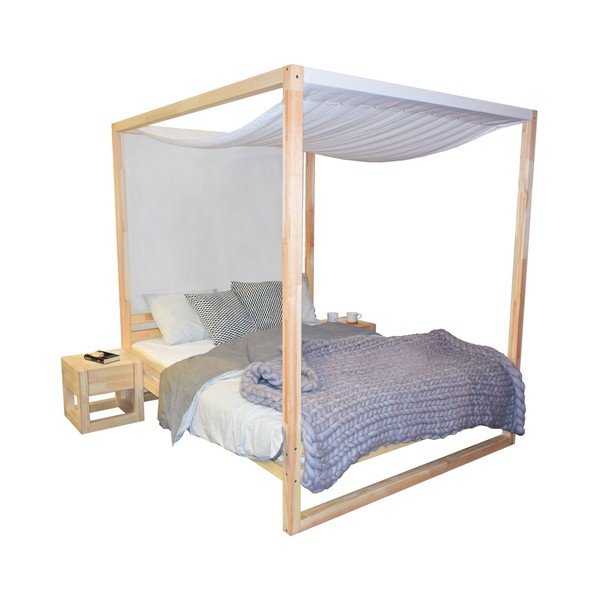 Koka divguļamā gulta Benlemi Baldee Bella Natural, 200 x 190 cm-image-2