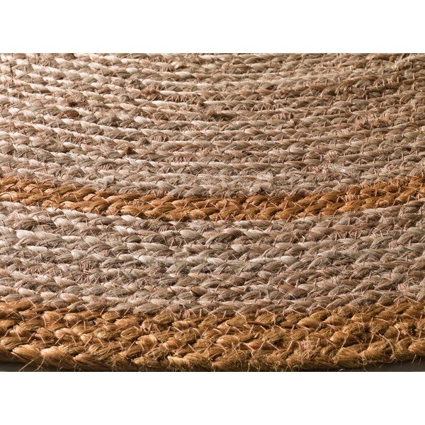 Sinepju dzeltens/dabīga toņa apaļš paklājs ø 120 cm Mahon – Universal-image-2