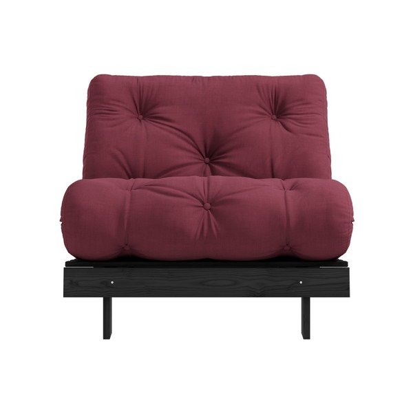 Izvelkamais krēsls Karup Design Roots Black/Bordeaux-image-1