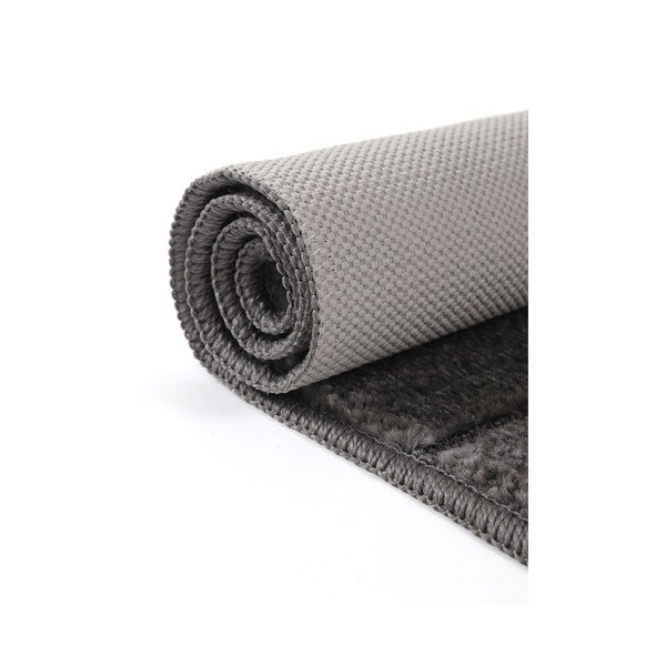 Antracīta pelēki vannas istabas paklājiņi (2 gab.) 50x80 cm Yeni Cizgli – Foutastic-image-4