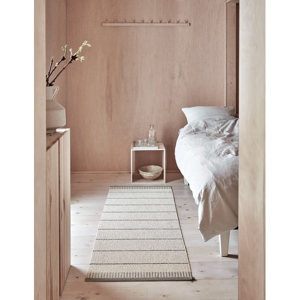 Gaiši pelēks/krēmkrāsas iekštelpu un āra celiņa paklājs 60x200 cm Belle Warm Grey – Pappelina-image-1