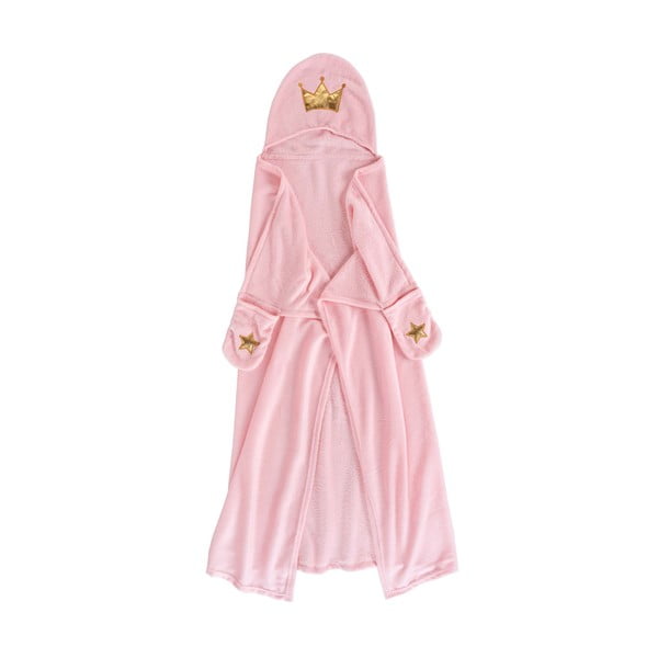 Rozā bērnu sega ar kapuci no mikroflaneļa 100x120 cm Ariel – douceur d'intérieur