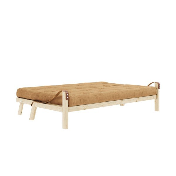 Sinepju dzeltens velveta salokāms dīvāns 204 cm Poetry – Karup Design-image-3
