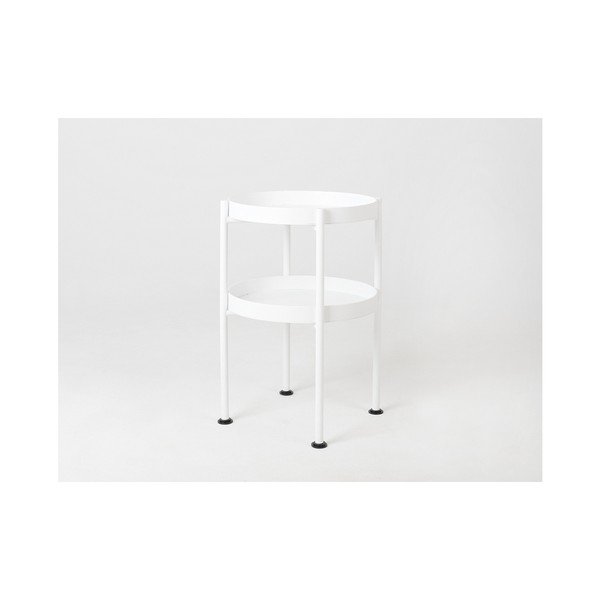 Custom Form Hanna balts glabāšanas galds, ⌀ 40 cm-image-1