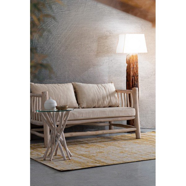 Sinepju dzeltens ar rokām darināts paklājs no šenila 155x230 cm Yuno – Bizzotto-image-1