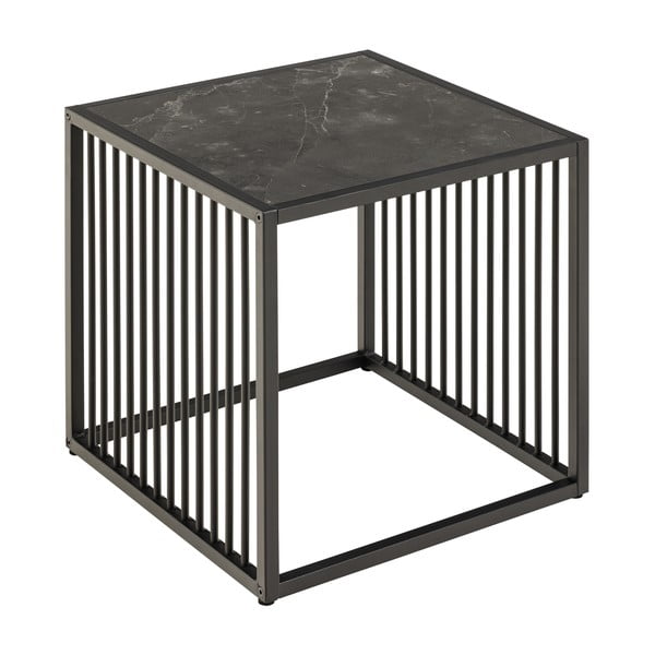 Sānu galdiņš ar akmens imitāciju 40x40 cm Strington – Actona-image-2