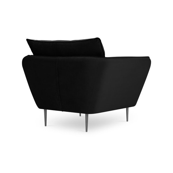 Melns samta krēsls Mazzini Sofas Acacia