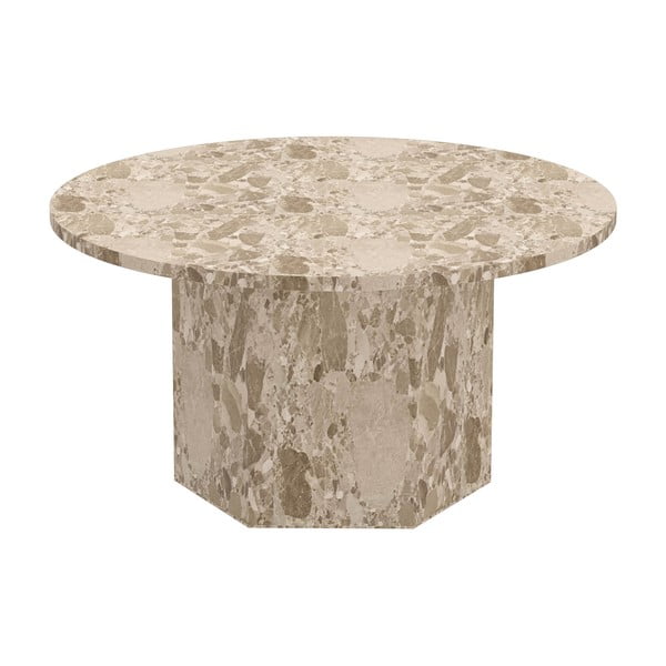 Gaiši brūns marmora apaļš žurnālgaldiņš ø 80 cm Naxos – Actona-image-4