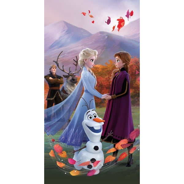 Kokvilnas bērnu dvielis 70x140 cm Frozen "Wind" – Jerry Fabrics