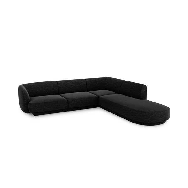 Antracīta pelēks stūra dīvāns Miley – Micadoni Home-image-3