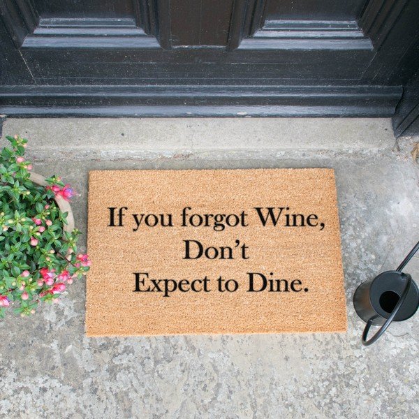 Dabīgās kokosšķiedras paklājs Artsy Doormats If You Forgot Wine, 40 x 60 cm-image-1