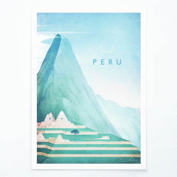 Plakāts Travelposter Peru, 30 x 40 cm