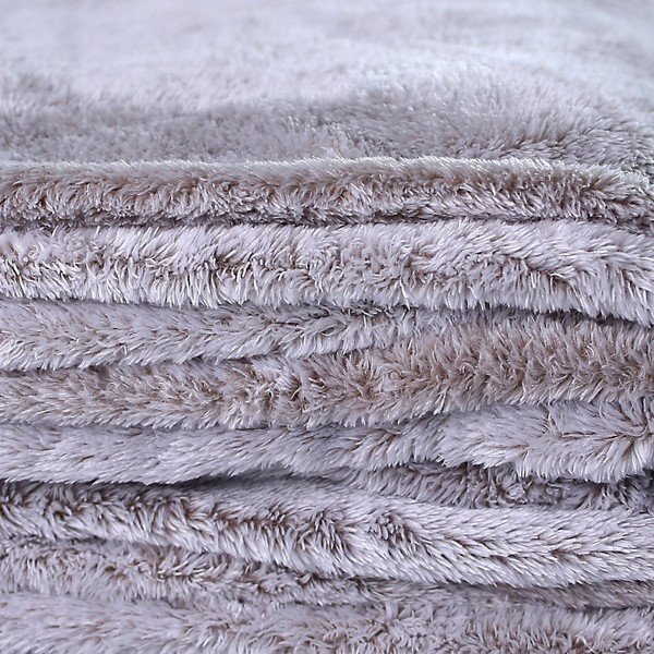 DecoKing Fluff Cappuccino pelēka mikrošķiedras sega, 170 x 210 cm-image-2
