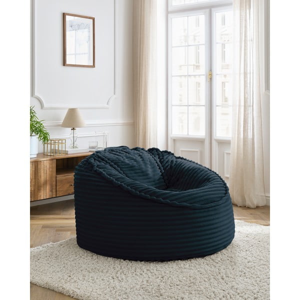 Tumši zils velveta sēžammaiss Socrate – Bobochic Paris-image-1