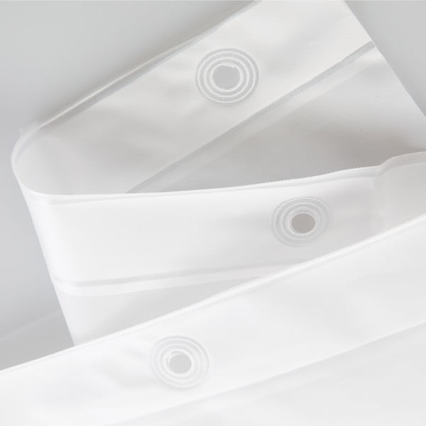 Balts dušas aizkars iDesign PEVA Liner, 183 x 183 cm-image-4