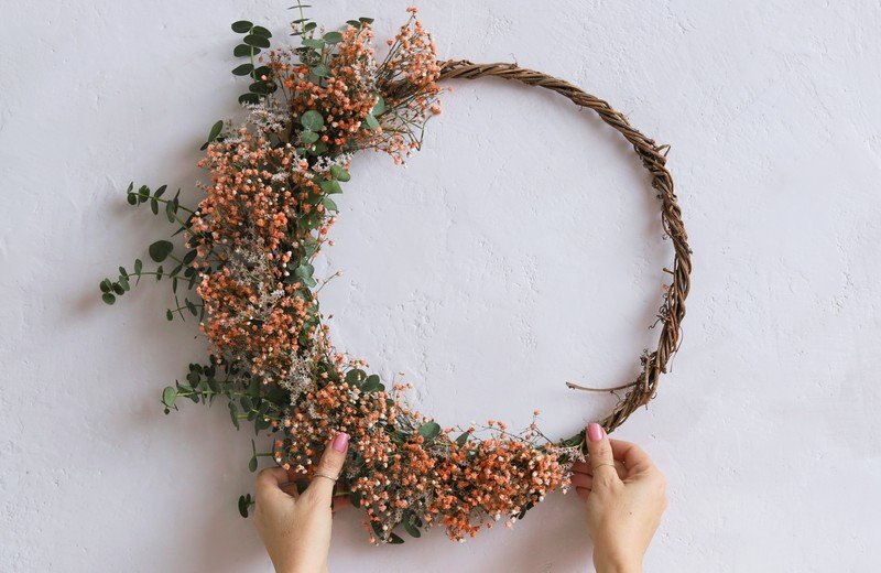 Vairāk nekā 15 ideju pavasara vainaga izgatavošanai