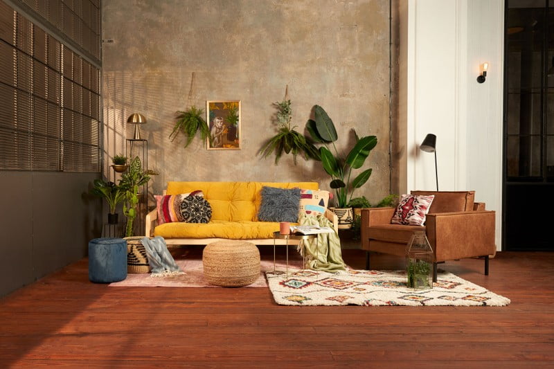 Iedvesma : Dzīvojamā istaba, Boho stils