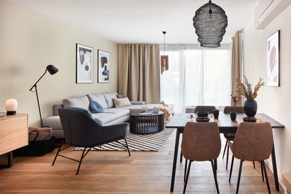 Iedvesma : Dzīvojamā istaba, Ēdamistaba, Skandināvu stils