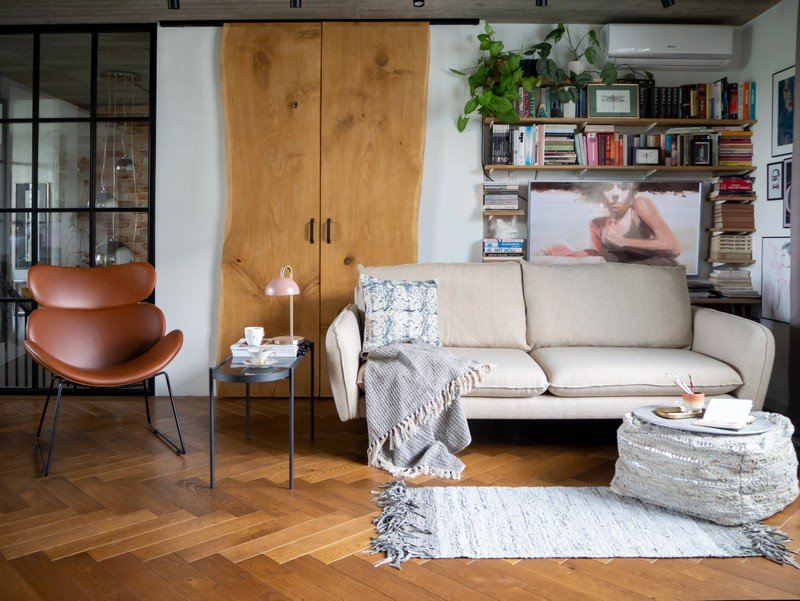 Iedvesma : Dzīvojamā istaba, Industriālais stils