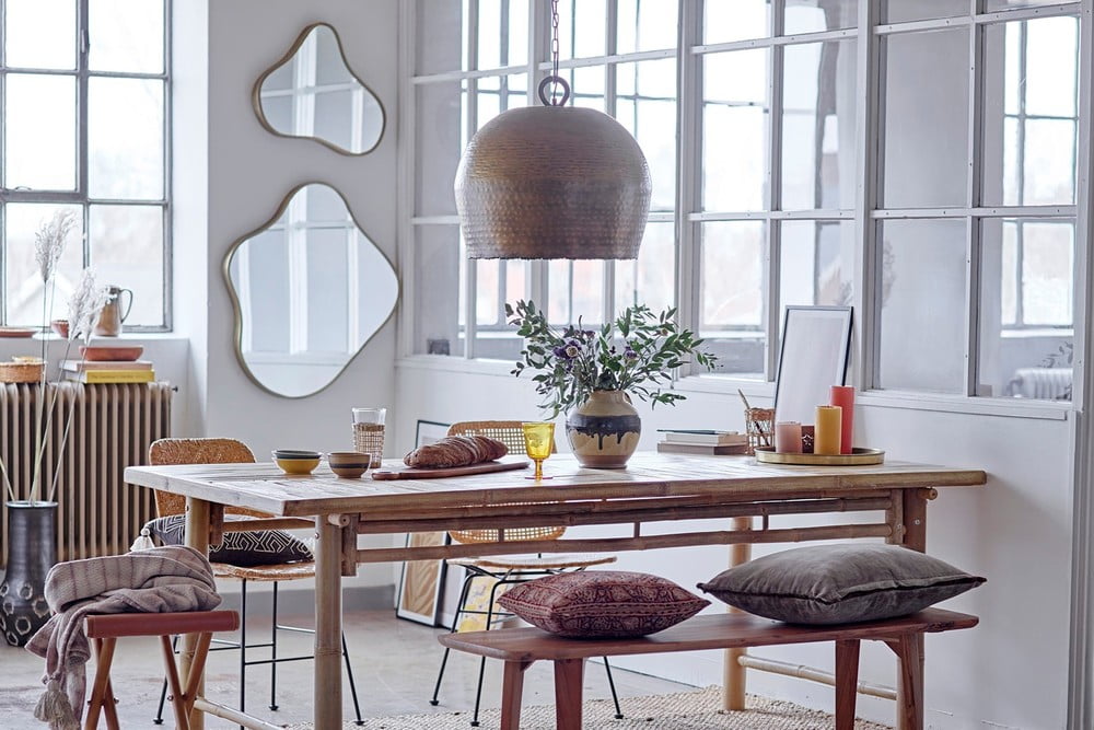 Iedvesma : Boho stils, Dekorācijas, Ēdamistaba