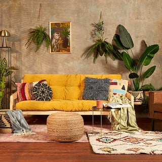  Dzīvojamā istaba boho stilā