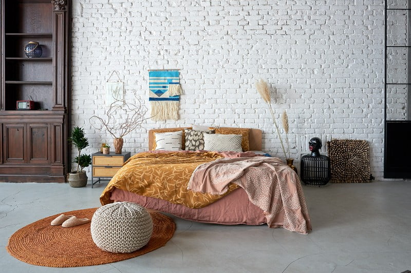 Iedvesma : Guļamistaba, Boho stils