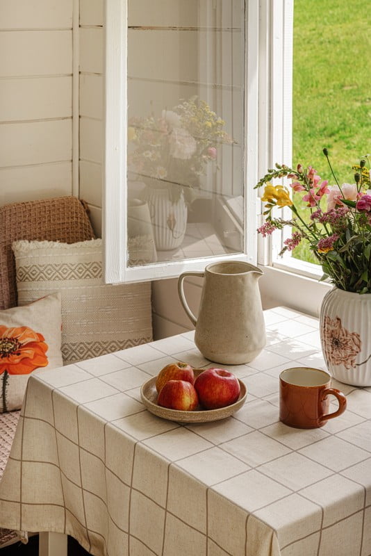 Iedvesma : Lauku stils, Romantiskais stils, Ēdamistaba, Tekstils